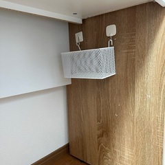 DEVAISE パソコンデスク デスク 机 キーボードスライダー付き 幅85*奥行45*高さ74.5cm コンパクト 木製 組立簡単 在宅勤務 オーク＆ホワイト の画像