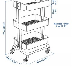 【12/3無料お譲り】中古⭐︎IKEAワゴン【ネイルサロン使用】の画像