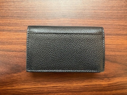 【美品】PRADA 名刺入れ ブラック×グレー 正規品 箱付き