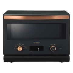 シャープ オーブン レンジ RE-SD18A-B ブラック フラット スタイリッシュ お洒落 一人暮らし トースト機能の画像
