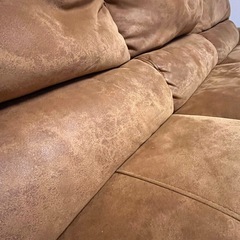 大型ソファ　キャメルの画像