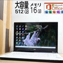 超美品　NEC core i5新品メモリ16GB +HHD512GBの画像