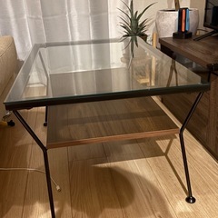 ガラステーブル ローテーブルの画像