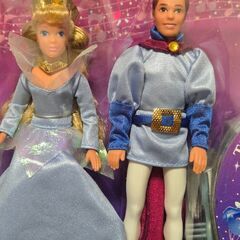 眠れる森の美女 オーロラ フィリップ王子 人形 プリンセス ディズニー レトロの画像