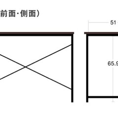 パソコンデスク(幅120✖️奥行60✖️70)の画像