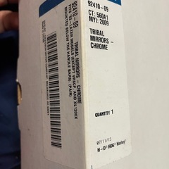 ハーレーメッキミラー　右側新品　左側中古の画像