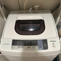 2015年式 HITACHI 洗濯機 5kgの画像