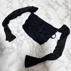 🤍超ギャルオフショルトップスの画像