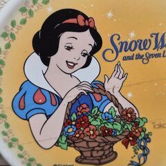 タカラブネ 白雪姫 陶器 コースター 当時物 ディズニー Snow Whiteの画像