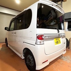 タントカスタム　後期　4WD 車検R8/10 パワスラ　サビ無の画像