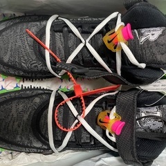 【新品】【OFF-WHITE】ナイキ エアフォース1 ミッド 【BLACK】《27cm》メンズの画像