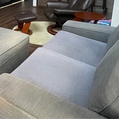 IKEA ソファ&オットマン【無料】の画像