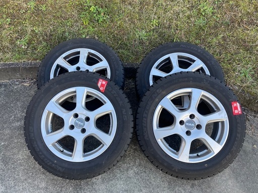North Trek N5◆アルミホイール＋スタッドレス4本205/60R16 16x6.5 PCD100 8分山程度 2023年製　【引取りのみ】