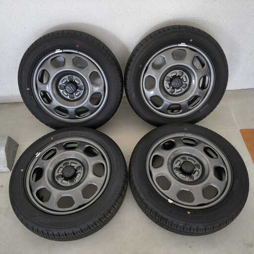 新車外し】2025年製 スズキハスラー純正 15インチ＋ダンロップタイヤ 4