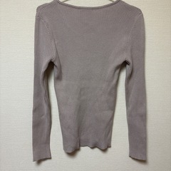 SUREVE フロントクロスリブニット Ｌ ベージュの画像