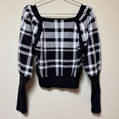 Vide Rose ハートネックニット Ｌ 黒の画像