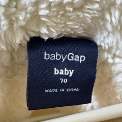 Baby GAP 防寒着　2way　カバーオール　新生児　モコモコの画像