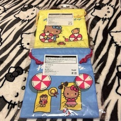 Avail サンリオ 日焼けキティ 巾着ポーチ セットの画像