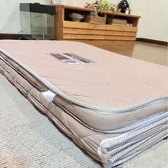 🌸お取引決定🌸 🫧🧸0円✨ニトリ🌈NEW EVERY（ニューエブリー）シングルマットレス｜三つ折りで軽くて持ち運び楽々🛏💖の画像