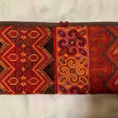 ⑲【新品未使用】アジアン⭐︎モン族古布刺繍長財布の画像