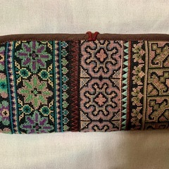 ⑳【新品未使用】アジアン⭐︎モン族古布刺繍長財布の画像