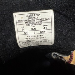 メレル　トレッキングブーツ　グレーの画像