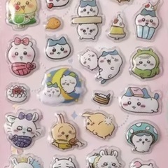 ボンボンドロップ3Dぷっくり立体シール❁︎ちいかわA 1枚の画像