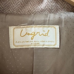【ダウン70%フェザー30%】Ungrid リアルファー　ツイード　ロングダウンの画像