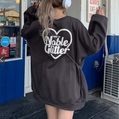 【GRL】【美品】ハートロゴプリント裏起毛スウェット［pm289a］の画像