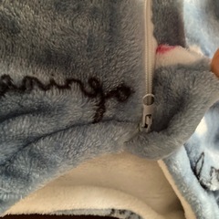 80cm もこもこオーバーオールの画像