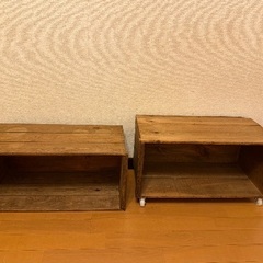 りんご　木箱　2個セット　DIY ラックの画像