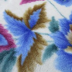 厚め毛布　ボリュームタイプ　シングル　ブルー系の画像