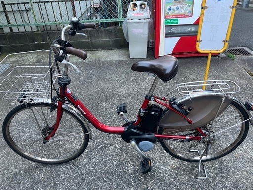 Panasonic電動アシスト自転車 レッド (やまもと) 八尾の電動アシスト