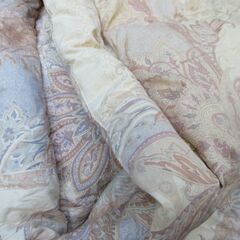 西川　NISHIKAWA 高級かいまき羽毛布団　ダウン93％　驚きの軽さ　肩まであったかい♡ベージュの画像