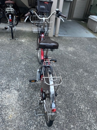 Panasonic電動アシスト自転車 レッド (やまもと) 八尾の電動アシスト