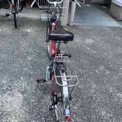 Panasonic電動アシスト自転車 レッド (やまもと) 八尾の電動アシスト