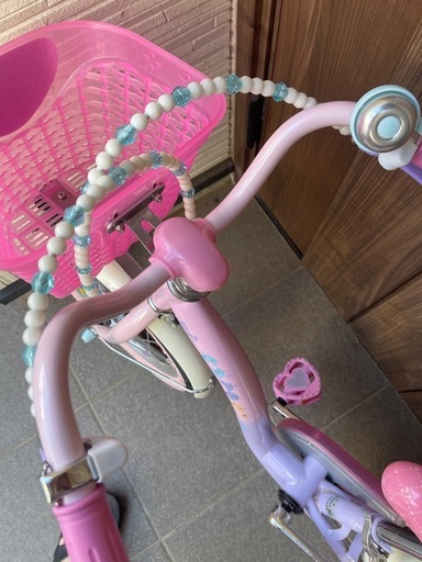 自転車16インチ　プリンセス　美品　補助輪付き