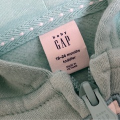 《美品中古品》ベビー服 キッズ服 baby GAP パーカー 18-24ヶ月 の画像