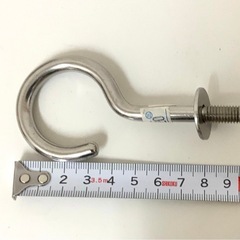 未使用品 ステンレス製 吊フック QH-8 18個の画像