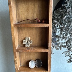 お話し中です　古道具　飾り木箱の画像