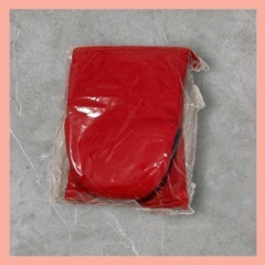 鍋つかみ 赤 260℃耐熱 耐熱ミトン オーブンミトン 丈夫 滑り止め付 レッドの画像