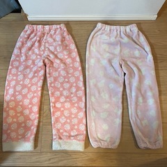 130cm 長袖 パジャマ 女の子 ピンク 長袖パジャマ もこもこ フリース ディズニー ドナルド デイジー いちご イチゴ フルーツ 女の子用 子供用 冬用の画像