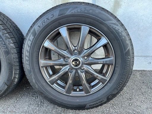 Bridgestone ブリザック VRX3 スタッドレスタイヤ＆アルミホイールセット 製造年：2021年