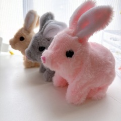 懐かしい昭和レトロな電池で動くうさぎのおもちゃの画像