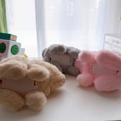懐かしい昭和レトロな電池で動くうさぎのおもちゃの画像