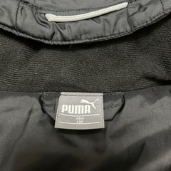 PUMA 130cm 　黒　ベンチコート　中綿の画像