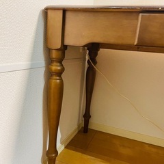 アンティーク　テーブル　デスク　机　猫足の画像