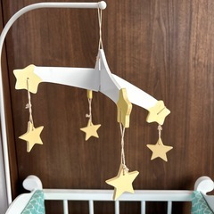 お人形木製リアルベッドアメリカ購入未使用の画像