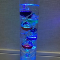 LEDライト付き ガリレオ温度計 オーナメント／ハーバリウム台座セット／美品／他にも出品中の画像