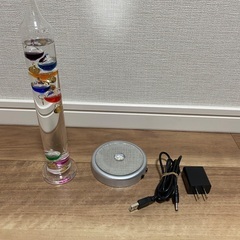 LEDライト付き ガリレオ温度計 オーナメント／ハーバリウム台座セット／美品／他にも出品中の画像